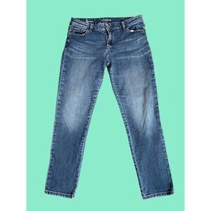 Liz Claiborne Boyfriend Skinny Jeans Size 10 Medium Wash Denim Casual Wear